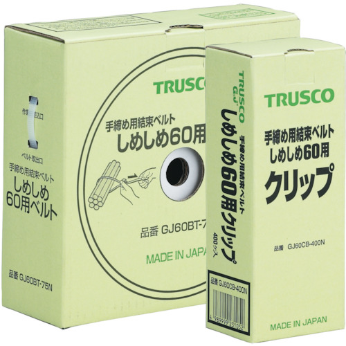 【TRUSCO】ＴＲＵＳＣＯ　結束ベルトしめしめ６０セット　白